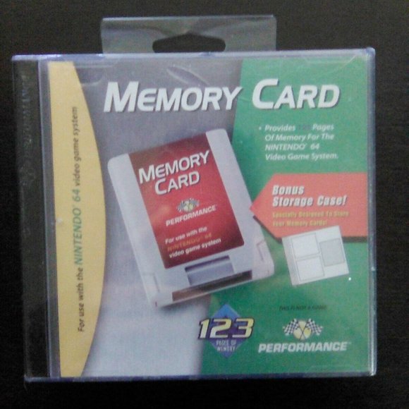 New Sealed! N64 Controller Pak NUS-004 OEM Official Nintendo 64 Memory Card - Picture 1 of 2